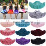Plus Size Chiffion Teen Fluffy Adult Long Tutu Pettiskirt thumbnail-1
