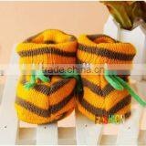 Wholesale Winter Baby Kids Knitted Shoes Stripes Cotton Cute Shoes thumbnail-5