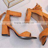 Wholesle Women Sandals Latest High Heel Ladies Tassel Shoes thumbnail-4