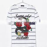 2017 Custom High Quality Blank Stripe T-shirt With 3d Printing thumbnail-4