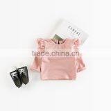 5pcs/lot New Girls T-shirts Flying Sleeve Cotton Bow Toddler Kids Girl Tee Baby Infant Tops thumbnail-6