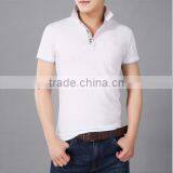 En's Custom Classical Fashion Solid Color Short Sleeve Slim Fit Men's Mesh Embroidered Polo Shirt thumbnail-1