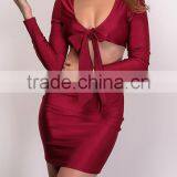 Runwaylover 087 Hot Sale 2017 Ladies Fashion Suits , Women Sexy Crop Tops And Mini Skirts thumbnail-3