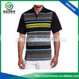 Moisture Wicking Dry Fit Material Sublimated Printing Golf Shirts for Men thumbnail-1