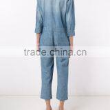 High Quality Durable Baggy Boyftriend Blue Color Overall for Women thumbnail-4