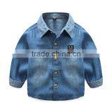 2017 Fashion Long Sleeve Shirt Kids Top Sale Denim Shirt Boy thumbnail-1