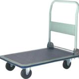 Medium Duty Stainless Steel Flatbed Cart , Metal Trolley