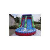 Amusement Park Inflatable Swimming Pool Water Slide CE AU With Double Stitch