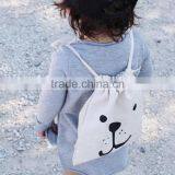 Drawstring Shoe Cloth Canvas Travel Storage Bag Pouch For Kids Children thumbnail-2