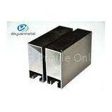 Alloy 6063 Mill Finished / Black Anodized Aluminium Profile For Windows And Doors