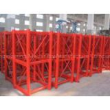 Personalized Red Q345B Steel Fadeless Hoist Tower Crane Mast 650 * 650 * 1508mm