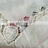 Grey Linen Napkins With Dot Hemstitch for Wedding or Hotels thumbnail-1