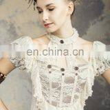 Steampunk Long Sleeve Shirt With Choker-collar thumbnail-5