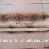 Real Raccoon Fur Strip and Raccoon Fur Trim for Garment thumbnail-6