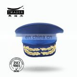 Navy Blue Customized Air Force Senior Chief Peaked Cap with Embroidery
