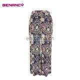 2016 Women Viscose Print Loose Fit Trousers Pant