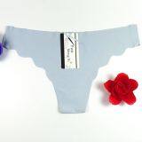 Yun Meng Ni Sexy Underwear Ice Silk Seamless Ladies Panties Plain Colors Women Thongs thumbnail-3