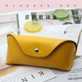 Hot-selling Vintage Unisex Leather Sunglasses Case With Press-button thumbnail-2