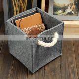 Storage Bin Home Organizer Household Felt Fabric Storage Basket thumbnail-5
