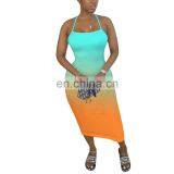 New Arrivals Wholesales Women Backless Tie Dyed Casual Dresses Ladies Bodycon Sexy Dresses Women Summer Dresses thumbnail-6