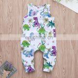 2019 Summer Dinosaur Animal Full Print KIDS BODYSUITS ROMPERS Infant Cotton Romper 0-2years thumbnail-2
