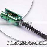 Bone Fixation Surgical Screw Monoaxial Pedicle Screw for Orthopedic Spine Titanium Screw Medical Spinal Implant