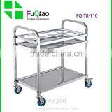 3 Layers Round Tube Stainless Steel Room Food Service Trolley Supplier's Choice thumbnail-4