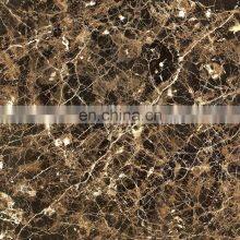 Chocolate Color Glazed Polished Porcelain Marble Design Floor Tile Size 600x600mm 800x800mm thumbnail-1