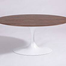 Saarinen Side Coffee Table With Walnut Veener Top Oval