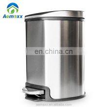 3L/5L/12L Metal Simple Pedal Bin Bathroom Household Trash Bin Stainless Steel Trash Can thumbnail-3