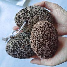 Wholesale Volcanic Stone Double-sided Grinding Foot Stone Grinding Foot Tool Rope Wrapped Oval Grinding Foot Stone thumbnail-3