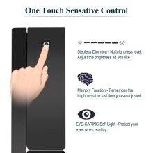 Zl-502, LED Desk Lamp, Full Spectrum, Touch All-Metal Folding Reading Lamp, With Memory Unlimited Dimming High Brightness 12W, High CRI 98, Black thumbnail-2