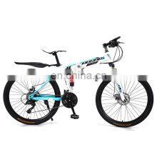 Factory direct sales of high quality folding mountain bike bicycle 20/24/26 inch variable speed dual disc brake adult bicycle