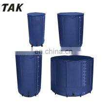 Good price foldable 55 gallon collaps collapsible rain barrel collector saving water tank watering the garden