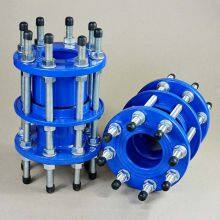 DN700 Ductile Iron Pipe Joints Dismantling Joint Rigid Type Flange Drilled to PN16 Dresser Coupling for PVC thumbnail-4