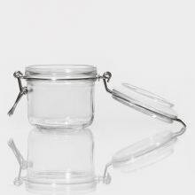 Glass Jar for Powdery Substances, 190ml, 200ml, 250ml, With a Buckle Lock, Transparent Glass Material thumbnail-4