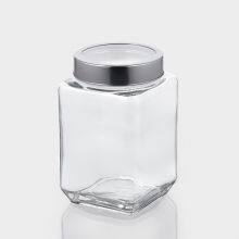 Glass Storage Jar With Lid, Universal for Kitchen/Home Use, Transparent & Practical, Super Hassle - Free for Fresh - Keeping and Storage thumbnail-3