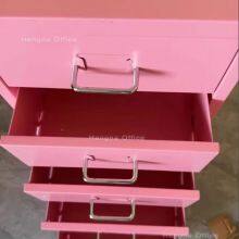 HN-NSD1 Nordic Style Metal Drawer Unit With Wheels, Matte Finish, Smooth Glide Operation, Decorative Office Furniture for Modern Interior thumbnail-3