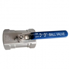 Durable ANSI API 2 Piece Food Grade Stainless Steel 304 316 Ball Valve 1000 WOG Soft Seal Internal Thread Manual Ball Valve thumbnail-3