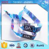 MDW55 Custom Fabric Wristbands /one Time Use 860-960mhz Uhf Rfid Wristband
