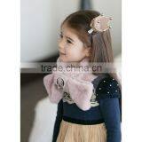 New Arrival Fashion Kids Children's Girl's Bowknot Berber Fleece Knitted Winter Neck Scarf thumbnail-2