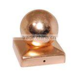 Top Sale 121x121mm Orbicular Shape Aluminum Fence Post Cap thumbnail-2