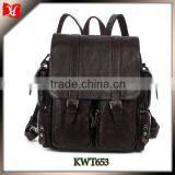 Vintage Fashion Leather Backpack China Supplier thumbnail-1
