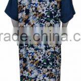 100% Rayon Simple Styling Traditional Print Muslim Abaya With Embroidery thumbnail-2