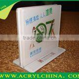 2015 Clear Acrylic Sign Board, Acrylic Menu Holder, Acrylic Menu Stand Made in China thumbnail-3