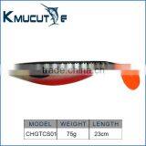 CHGTCS01 Big Size 23cm Soft Fishing Lure Shad Swim Bait Fishy Smell Bright Multicolor
