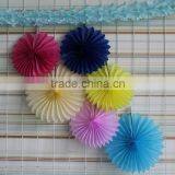 Fashion Colorful Tissue Paper Fan for Party Wedding Decorations thumbnail-4