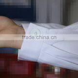 White Short Sleeve 100% Cotton Lab Coat thumbnail-4
