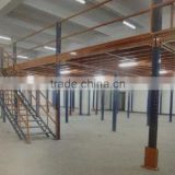 500kg/M2 guangzhou warehouse metal storage system with stairs warehouse mezzanine floor rack