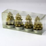 paraffin wax christmas tree shaped candles